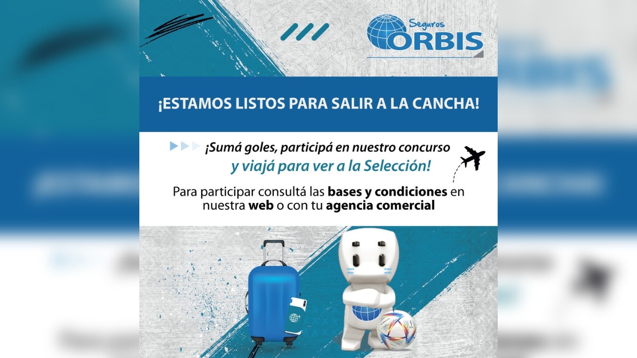 Desde agosto hasta fines de octubre, los Productores de Orbis Seguros, pueden participar a través del concurso "Sumá goles y ganá", por un viaje al mundial y estar presente en el estadio, el día que la selección Argentina enfrente a Arabia Saudita.